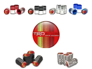 Toyota TRD Ventilabdeckungen für Motorräder Legierungs Finish